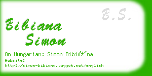 bibiana simon business card